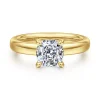 Gabriel & Co. Neema - 14K Yellow Gold Cushion Cut Diamond Engagement Ring