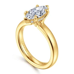 Hot Gabriel & Co. Neema - 18K Yellow Gold Marquise Shape Diamond Engagement Ring