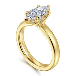Hot Gabriel & Co. Neema - 14K Yellow Gold Marquise Shape Diamond Engagement Ring