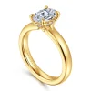 Gabriel & Co. Neema - 18K Yellow Gold Oval Diamond Engagement Ring