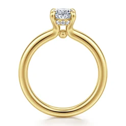 Gabriel & Co. Neema - 14K Yellow Gold Oval Diamond Engagement Ring