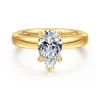 Outlet Gabriel & Co. Neema - 18K Yellow Gold Pear Shape Diamond Engagement Ring