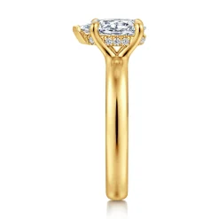 Outlet Gabriel & Co. Neema - 18K Yellow Gold Pear Shape Diamond Engagement Ring