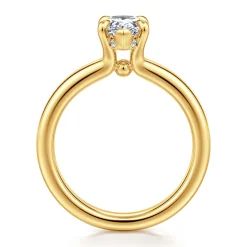 Outlet Gabriel & Co. Neema - 18K Yellow Gold Pear Shape Diamond Engagement Ring
