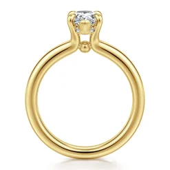 Best Gabriel & Co. Neema - 14K Yellow Gold Pear Shape Diamond Engagement Ring