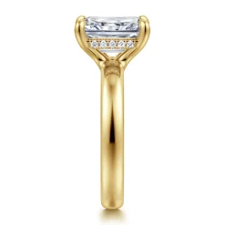 Hot Gabriel & Co. Neema - 14K Yellow Gold Radiant Cut Diamond Engagement Ring