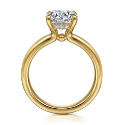 Clearance Gabriel & Co. Neema - 14K Yellow Gold Round Diamond Engagement Ring