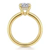 Discount Gabriel & Co. Neema - 14K Yellow Gold Round Diamond Engagement Ring