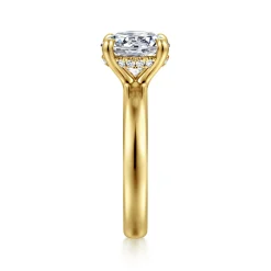 Gabriel & Co. Neema - 14K Yellow Gold Round Diamond Engagement Ring