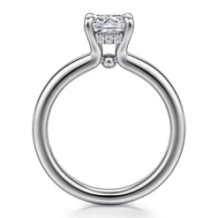 Outlet Gabriel & Co. Neema - Platinum Cushion Cut Shape Diamond Engagement Ring
