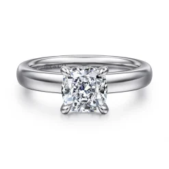 Outlet Gabriel & Co. Neema - Platinum Cushion Cut Shape Diamond Engagement Ring