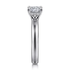 Outlet Gabriel & Co. Neema - Platinum Cushion Cut Shape Diamond Engagement Ring