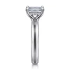 Discount Gabriel & Co. Neema - Platinum Emerald Cut Diamond Engagement Ring