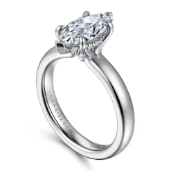 Outlet Gabriel & Co. Neema - Platinum Marquise Shape Diamond Engagement Ring