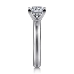 Outlet Gabriel & Co. Neema - Platinum Princess Cut Diamond Engagement Ring