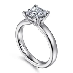 Outlet Gabriel & Co. Neema - Platinum Princess Cut Diamond Engagement Ring