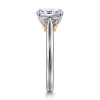 New Gabriel & Co. Nelia - 14K White-Rose Gold Oval Lotus Diamond Engagement Ring