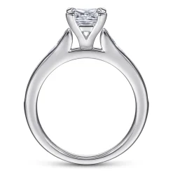 Online Gabriel & Co. Nicola - 14K White Gold Princess Cut Diamond Channel Set Engagement Ring