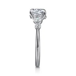 Clearance Gabriel & Co. Nilla - 14K White Gold Round Diamond Engagement Ring