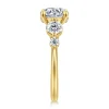 Discount Gabriel & Co. Nilla - 14K Yellow Gold Round Three Stone Diamond Engagement Ring