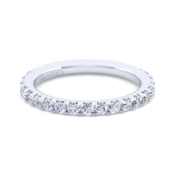 Gabriel & Co. Nimes - 14K White Gold Round 21 Stone Diamond Anniversary Band - 0.7 ct