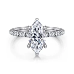Online Gabriel & Co. Noa - 14K White Gold Marquise Shape Diamond Engagement Ring