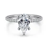 Hot Gabriel & Co. Noa - 14K White Gold Pear Shape Diamond Engagement Ring