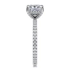 Online Gabriel & Co. Noa - 14K White Gold Princess Cut Diamond Engagement Ring