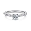 Outlet Gabriel & Co. Noa - 14K White Gold Round Diamond Engagement Ring