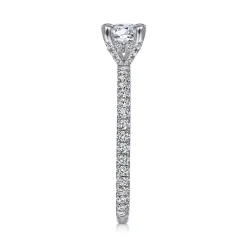 Outlet Gabriel & Co. Noa - 14K White Gold Round Diamond Engagement Ring