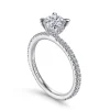 Clearance Gabriel & Co. Noa - 14K White Gold Round Diamond Engagement Ring