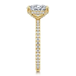 New Gabriel & Co. Noa - 14K Yellow Gold Oval Diamond Engagement Ring