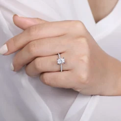 Hot Gabriel & Co. Noa - Platinum Oval Diamond Engagement Ring