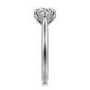 Hot Gabriel & Co. Nola - 14K White Gold Round Lotus Diamond Engagement Ring