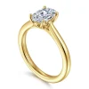 Gabriel & Co. Nola - 14K Yellow Gold Oval Lotus Diamond Engagement Ring