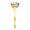 Outlet Gabriel & Co. Nola - 14K Yellow Gold Oval Lotus Diamond Engagement Ring