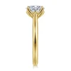 Best Gabriel & Co. Nola - 14K Yellow Gold Oval Lotus Diamond Engagement Ring