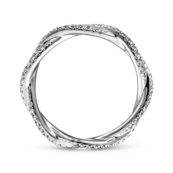 Gabriel & Co. Norata - 14K White Gold Diamond Eternity Band - 0.4 ct