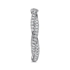 Gabriel & Co. Norata - 14K White Gold Diamond Eternity Band - 0.4 ct