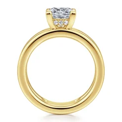 Online Gabriel & Co. Oksana - 14K Yellow Gold Split Shank Princess Cut Diamond Engagement Ring