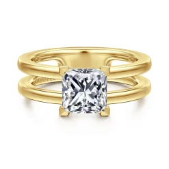 Online Gabriel & Co. Oksana - 14K Yellow Gold Split Shank Princess Cut Diamond Engagement Ring