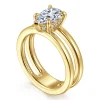 Hot Gabriel & Co. Oksana - 14K Yellow Gold Split Shank Pear Shape Diamond Engagement Ring