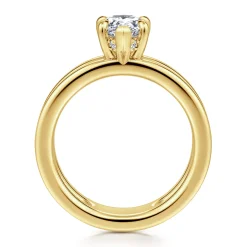 Hot Gabriel & Co. Oksana - 14K Yellow Gold Split Shank Pear Shape Diamond Engagement Ring