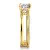 Best Gabriel & Co. Oksana - 14K Yellow Gold Split Shank Cushion Cut Diamond Engagement Ring