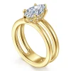 Outlet Gabriel & Co. Oksana - 14K Yellow Gold Split Shank Marquise Shape Diamond Engagement Ring