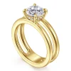 Gabriel & Co. Oksana - 14K Yellow Gold Split Shank Round Diamond Engagement Ring