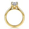 Clearance Gabriel & Co. Olya - 14K Yellow Gold Emerald Cut Diamond Engagement Ring
