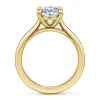 Online Gabriel & Co. Olya - 14K Yellow Gold Oval Channel Set Cathedral Diamond Engagement Ring