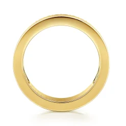 Outlet Gabriel & Co. Ophelienne - 14K Yellow Gold 5mm Diamond Anniversary Cigar Band - 0.35 ct