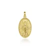 Sale Gabriel & Co. Oval 14K Yellow Gold Virgin Mary Pendant with Twisted Rope Frame